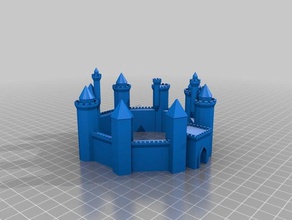 mon personnalisés forteresse médiévale du générateur bâtiments et structures personnalisé 3d print model - Mito3D