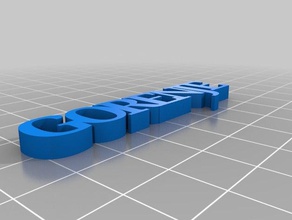 gorenje de porte-clés personnalisé 3d print model - Mito3D