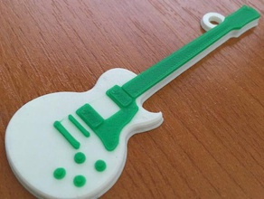 gibson les paul llavero llaveros 3d guitarra 3d print model - Mito3D