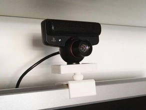 orientabile supporto webcam office cuscinetto a sfera giunto la fotocamera adattatore di montaggio videocamera ps3 ps3eye controller eye universale usb monte 3d print model - Mito3D