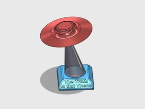 a verdade lá fora modelos rapto disco voador nave espacial ufo xfiles 3d print model - Mito3D
