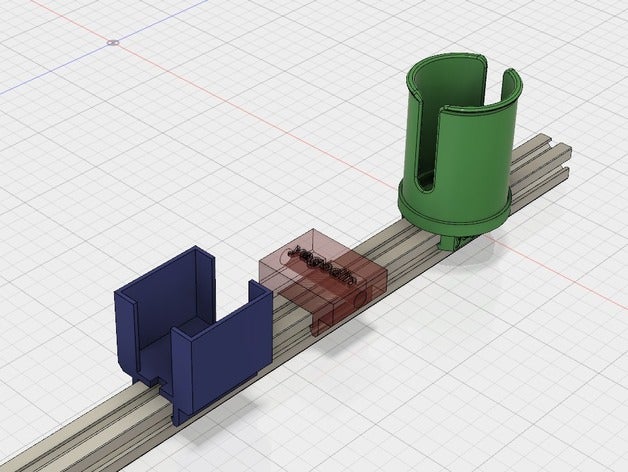 misumi collezione portabobine nema 17 supporto motore 3d la stampante accessori 2020 doppio estrusore doppia estrusione filamento bobina di titolare mendel mendelmax reprap 3D print model - Mito3D