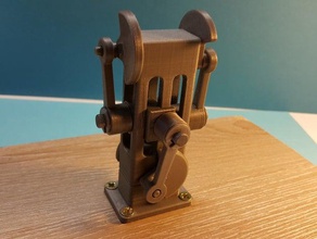 bielle çift crank rod manivelle mühendislik gadget makeredchallenge2 mcanique robotique- 3d print model - Mito3D