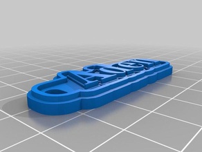 aden keychain keychains customized 3d print model - Mito3D