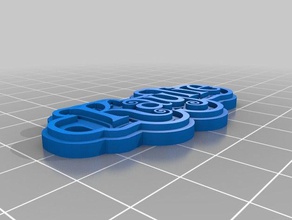 kaylie keychain keychains customized 3d print model - Mito3D