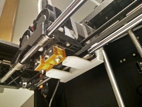 qidi montado na traseira dupla ventilador de impressão ativos refrigeração 3d a impressora os acessórios arrefecimento activo duto bico qidi3d tecnologia 3d print model - Mito3D