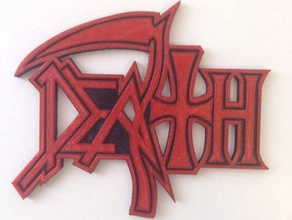 la muerte del logotipo signos logotipos banda de heavy metal 3d print model - Mito3D