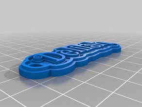 delilah keychain keychains customized 3d print model - Mito3D
