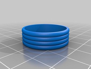 10 bande anelli personalizzato 3d print model - Mito3D
