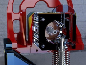 taz5 e3d titan mount remixed stronger back heat insert holes printer extruders 3d print model - Mito3D