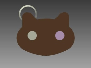 cookie gato chaveiro chaveiros cookiecat steven universo 3d print model - Mito3D