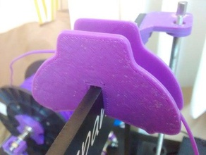 filament de la courbe guide prusa i3 3d l'imprimante pièces courbure iges amélioration reprap solidworks étape 3d print model - Mito3D