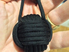 paracord monkey fist jig tool holders boxes keychain keychains weapon 3d print model - Mito3D