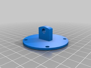 dial indicator backplate parts 3d print model - Mito3D