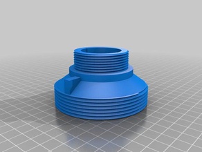 intex inlet return vacuum hose connector adapter replacement parts 3d print model - Mito3D