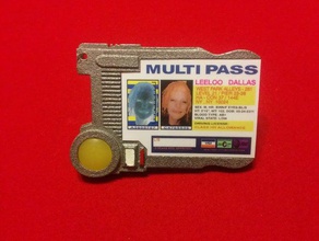 fifth element multipass convention badge card holder costume cosplay prop id movie multi pass replica 3d print model - Mito3D