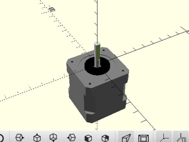 nema 17 model parts stepper motor 3D print model - Mito3D