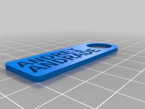 andrei anahtar etiketi andrade organizasyon özelleştirilmiş 3d print model - Mito3D