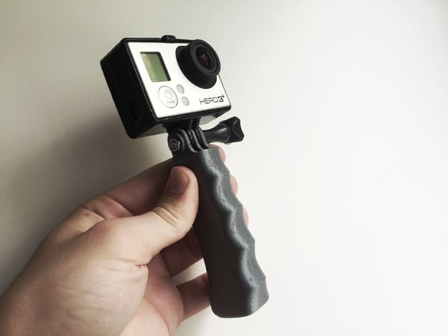 gopro handgrip camera accessory handle mount 3D print model - Mito3D