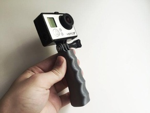 gopro handgrip camera accessory handle mount 3d print model - Mito3D