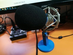 microfono montaggio audio 3d print model - Mito3D