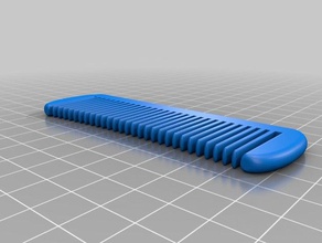 my customized smooth basic hair comb household 3d print model - Mito3D