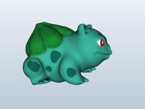 bulba sculptures 3d printer printing slash bulbasaur pokemon go 3d print model - Mito3D