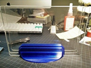 De 18 polegadas placa de vidro titular 3d a impressora os acessórios construir suporte titulares qidi tecnologia 3d print model - Mito3D