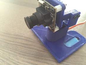 mini talon camera support rc vehicles servo mount sony ccd turnigy fabrikator tgy-r5180mg 3d print model - Mito3D