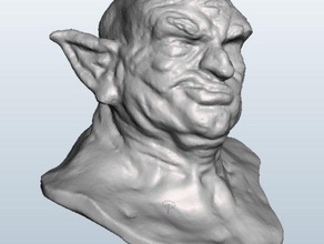 ogre bust sculptures 3d printer printing slash 3d print model - Mito3D