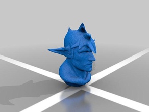 shadow bust sculptures 3d printer printing slash 3d print model - Mito3D