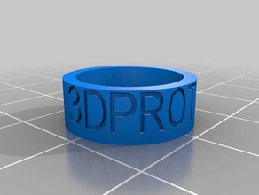 mi anillo personalizado anillos 3d print model - Mito3D