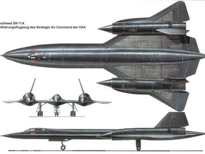 sr-71 blackbird llavero llaveros 3d print model - Mito3D