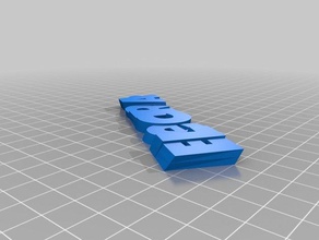 electras di testo nome keyfob portachiavi organizzazione personalizzato 3d print model - Mito3D