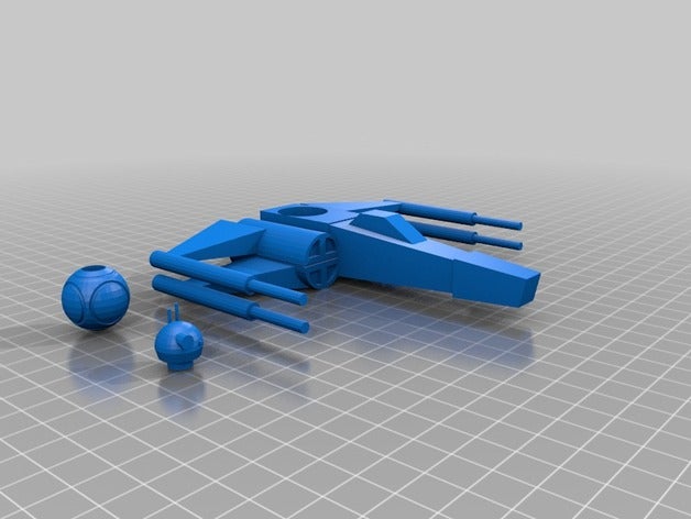 x-wing bb8 véhicules 3D print model - Mito3D