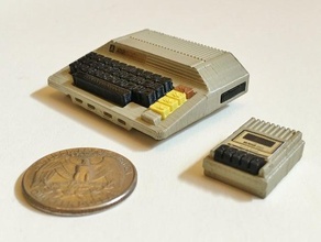 mini atari 800 brinquedos jogos bonito miniatura modelo retro computação escala 3d print model - Mito3D