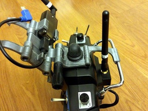3dr iris transmitter phone mount v3 rc vehicles 3d robotics droidplanner 3d print model - Mito3D