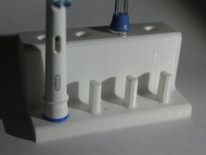 oral-b toothbrush waterpik holder bathroom 3d print model - Mito3D