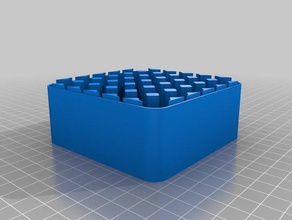 aa battery case bottom organization customized 3d print model - Mito3D