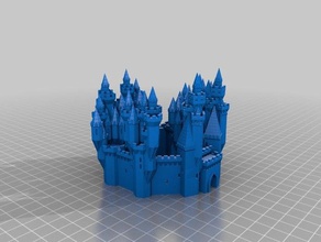 schloss buildings structures customized 3d print model - Mito3D