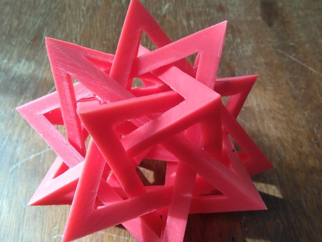 estrella matematik sanat 3D print model - Mito3D