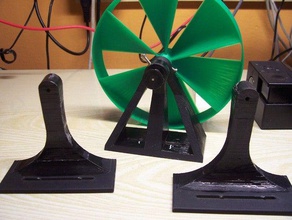bubble machine wind wheel mount diy 3d print model - Mito3D