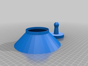 my customized parametric mokka pot funnel tamper kitchen dining 3d print model - Mito3D
