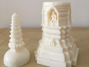 arenito em miniatura templo hindu 3d impressão 3d print model - Mito3D
