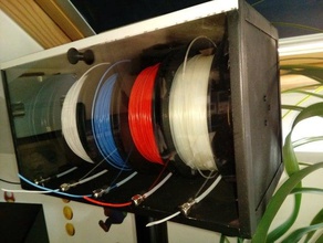 kutu filament 3d yazıcı aksesuarlar filaman kutusu flux delta 3d print model - Mito3D