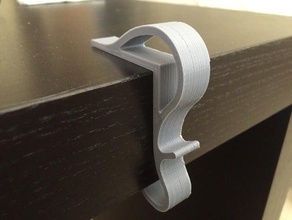 auriculares de clip escritorio organización 3d print model - Mito3D