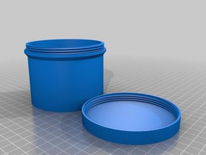 boîte ronde personnalisés 95 mm d'alésage ménage 3d print model - Mito3D