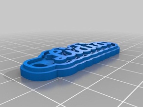 chaveiro lidia Schlüsselanhänger angepasst 3d print model - Mito3D
