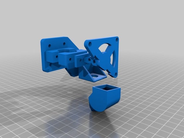 my customized hot end mount generator final 3d printer parts 3D print model - Mito3D