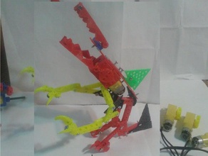 zilla land shark robotica motorizzato meccano lego compatibili modello i robot jlsilicon technic 3d print model - Mito3D
